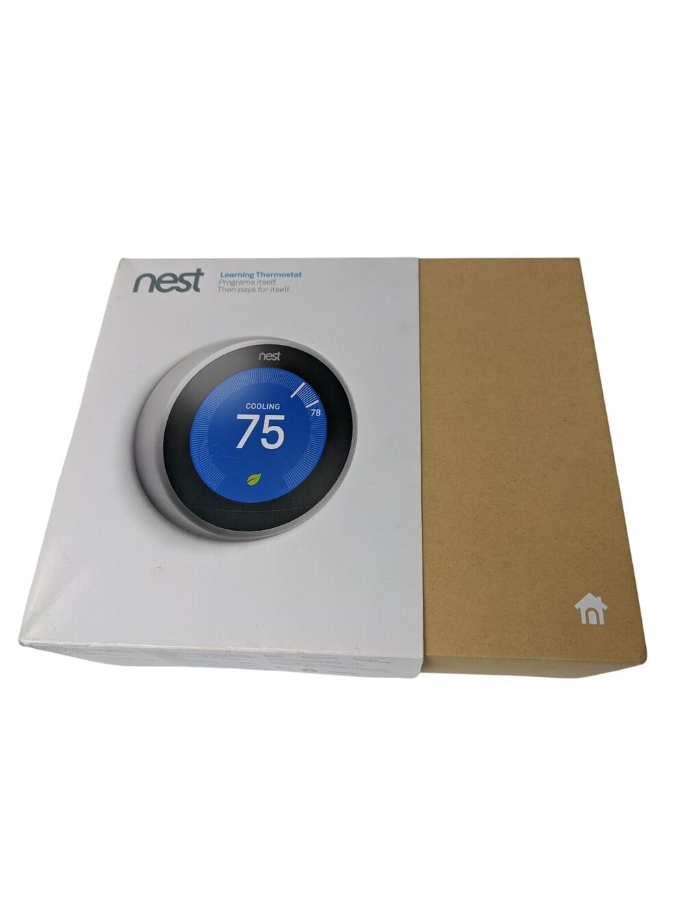 Google Nest Learning Thermostat 3rd Gen | Smart Wi-Fi Silver Stainless Steel CN